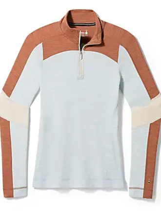Smartwool Classic Therm Base 1/4 Zip Colorblock - W Smartwool Classic Therm Base 1/4 Zip Colorblock - W