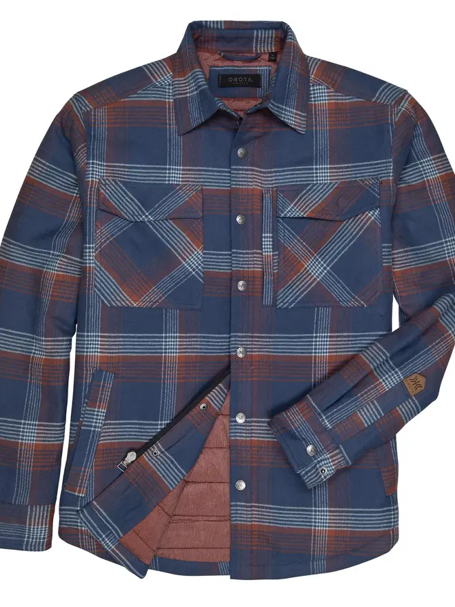 DAKOTA ダックシャツジャケット Dakota Grizzly Chet Shirt Jacket - Snap Front - Save 74%