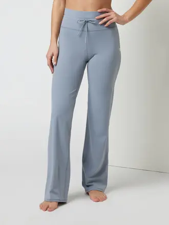 Lululemon Wide Leg Capri Yoga Pants Drawstring Zip Back Pocket