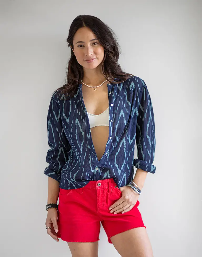 Carve Designs Tatum Gauze Top