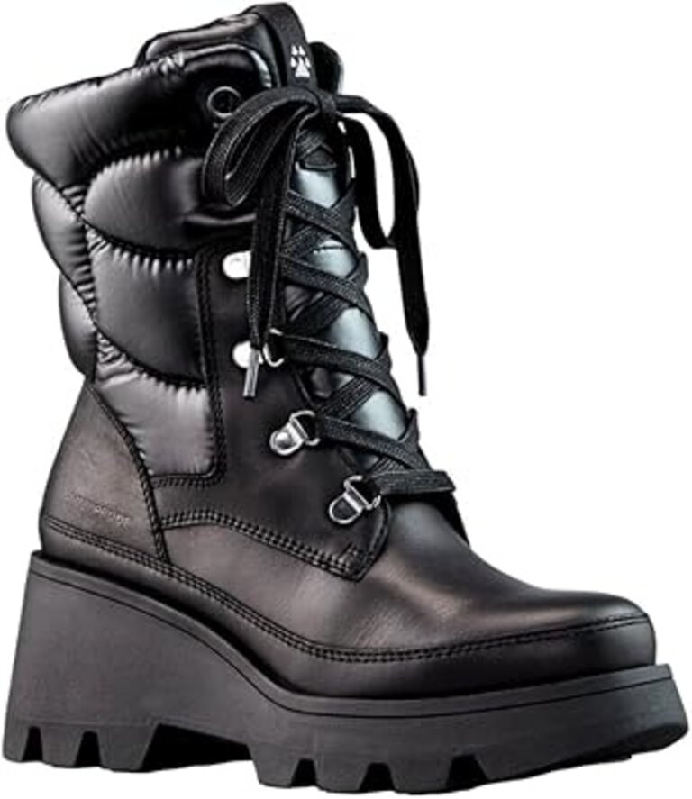 Cougar Shoes Inc Verona Nylon and Leather Wedge Waterproof Boot with PrimaLoft