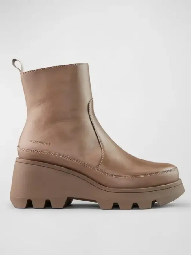 COLORS OF CALIFORNIA - hair teddy ankle boot - HC.YWPLA04/TAN