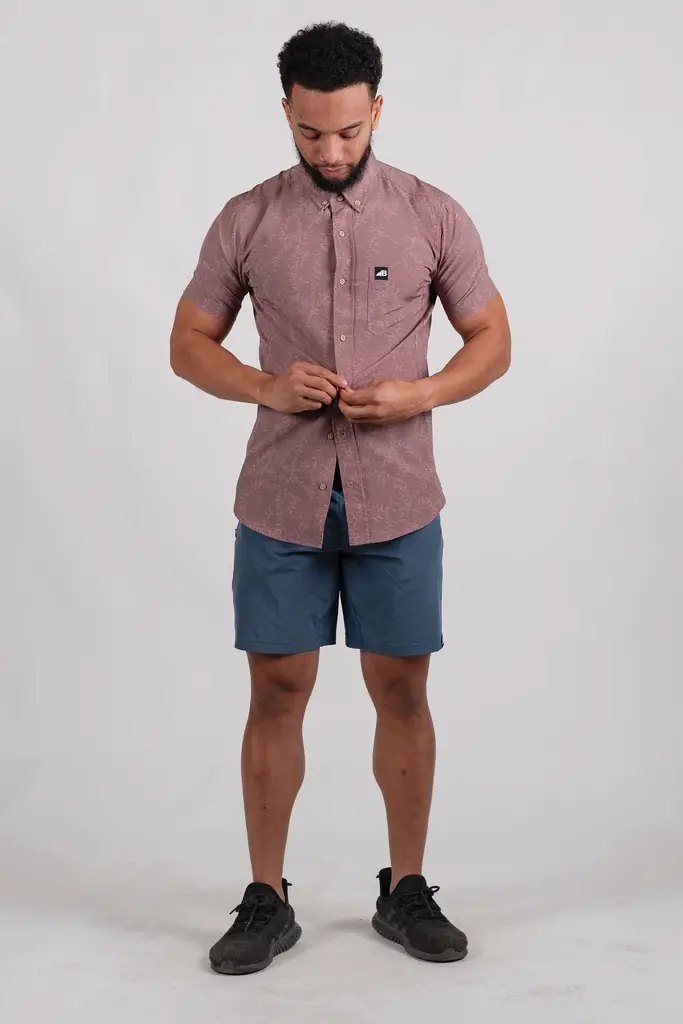 Belong Designs Men's Vista  Stretch Button Down