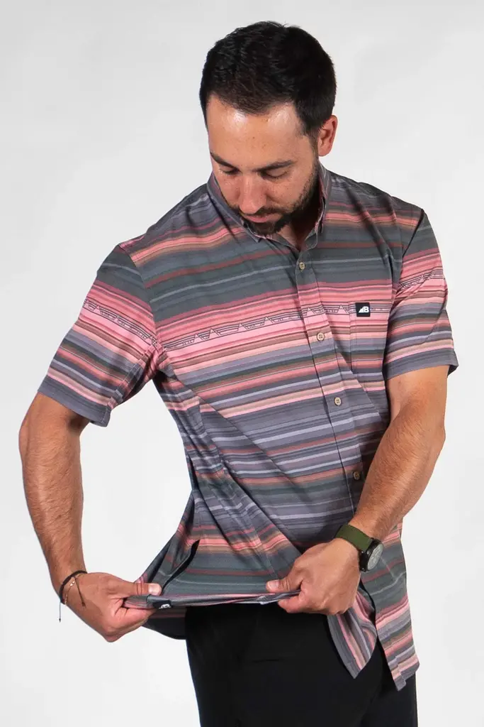 Belong Designs Men's Vista  Stretch Button Down