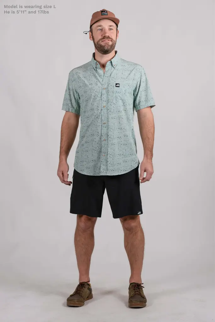 Belong Designs Men's Vista  Stretch Button Down