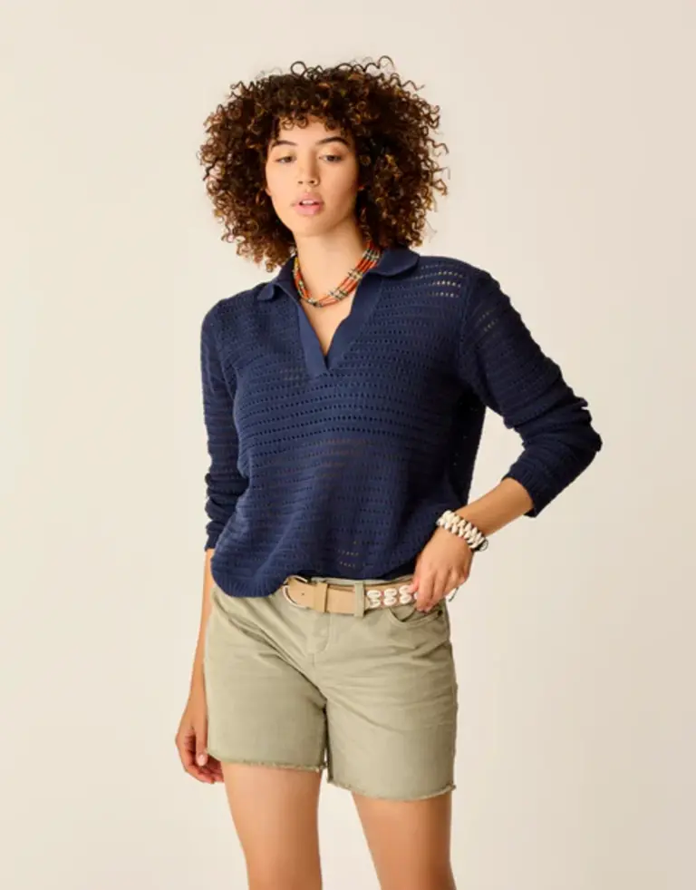 Carve Designs Morgan Polo Sweater