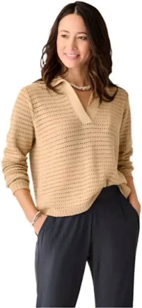 Carve Designs Morgan Polo Sweater