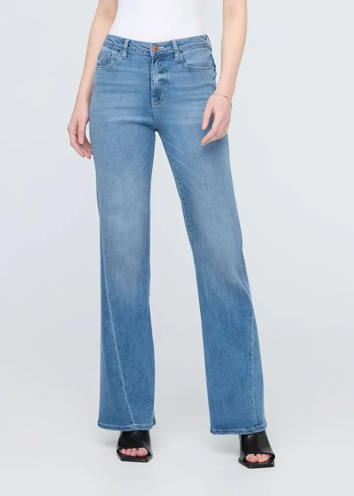 Duer No Sweat High Rise Denim Wide Leg