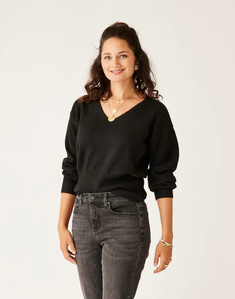 Carve Designs Ruth Reverse Fuzzy Sweater