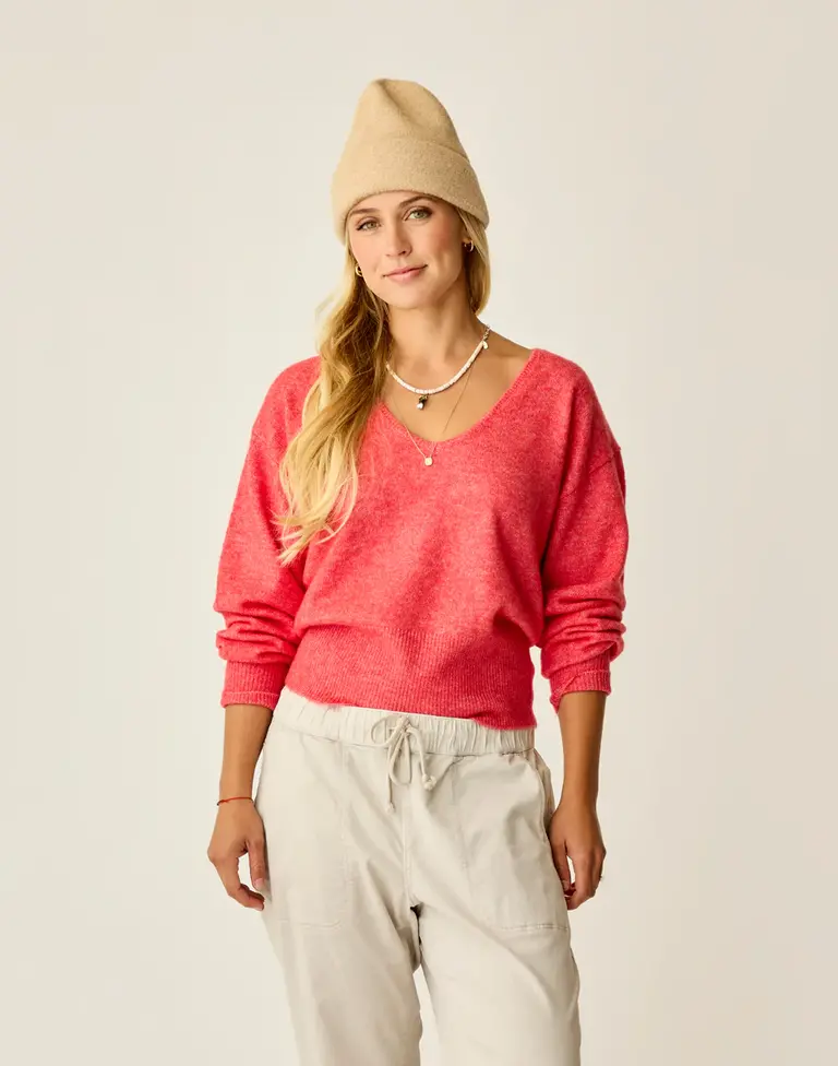 Carve Designs Ruth Reverse Fuzzy Sweater