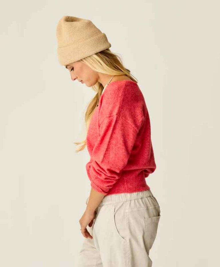 Carve Designs Ruth Reverse Fuzzy Sweater