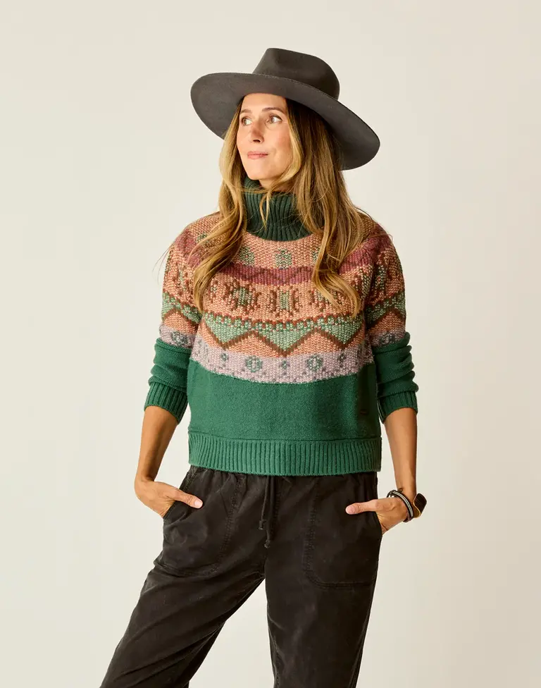 Carve Designs Neve Fairisle Turtleneck