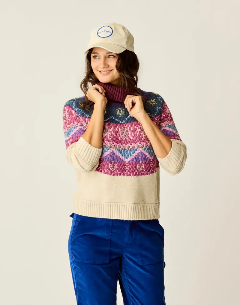 Carve Designs Neve Fairisle Turtleneck