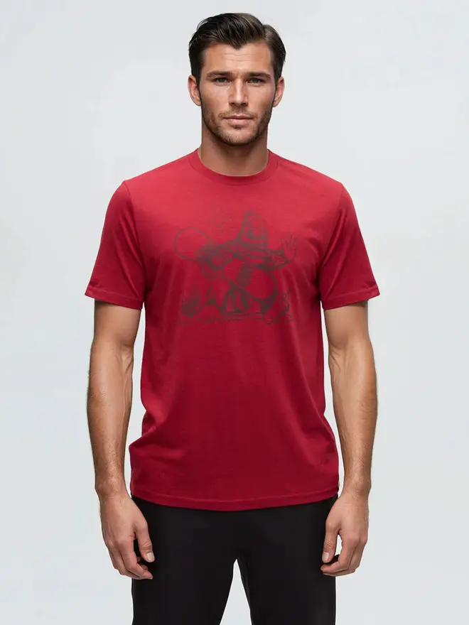 T-shirt Homme Lakeside Camp Outfitters - Motif Tente Et Montagne, Taille XL, Occasion
