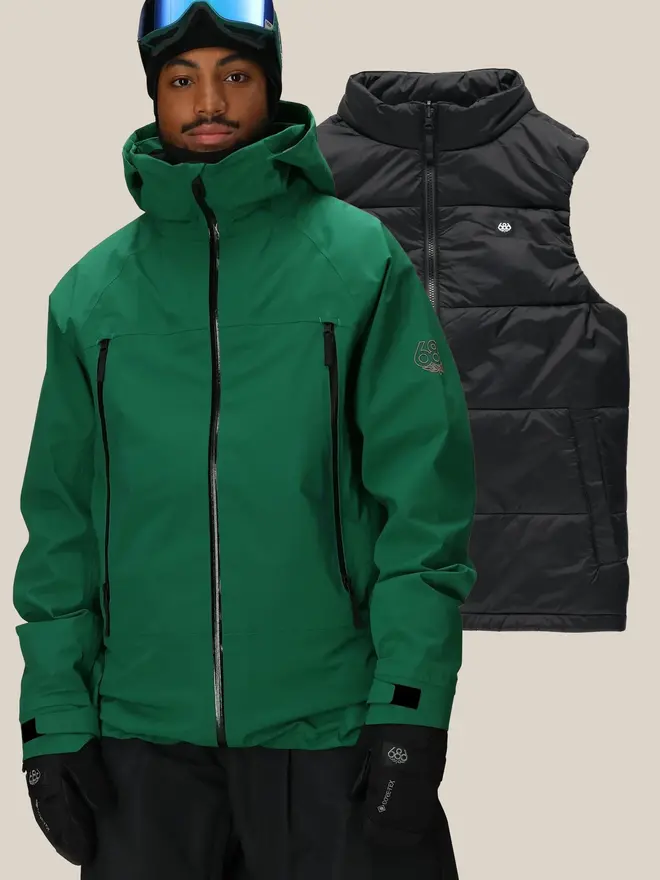 スノーボード green clothing 19-20 FREE JACKET size.S Dope Blizzard Snowboard Jacket Men Bottle Green | Dopesnow.com