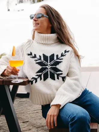 Krimson Klover Snowflake Sweater