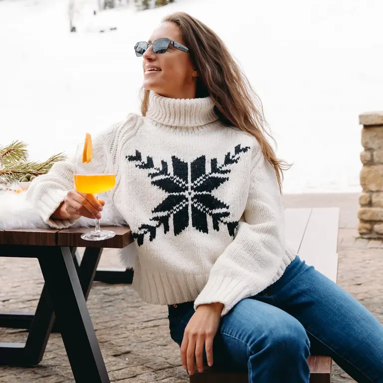 Krimson Klover Snowflake Sweater
