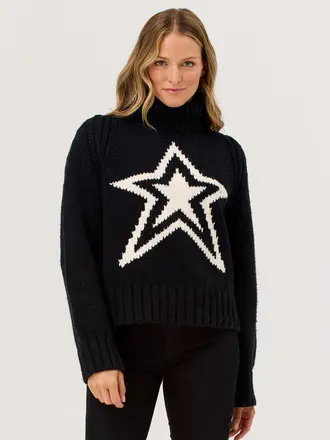 Krimson Klover Star Sweater Black