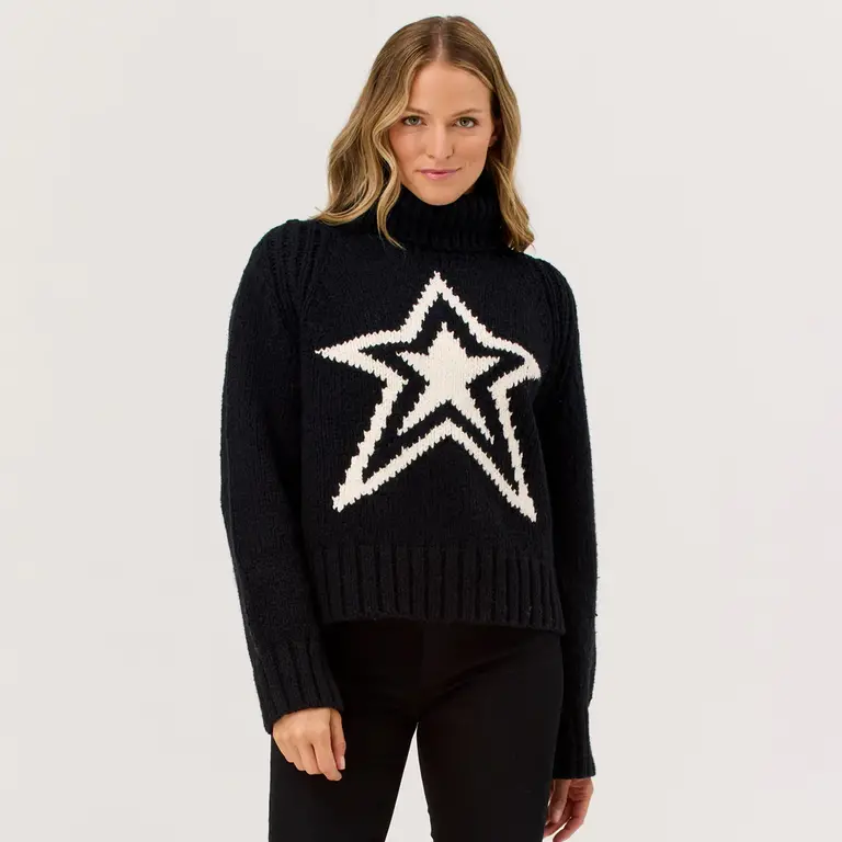 Krimson Klover Star Sweater Black