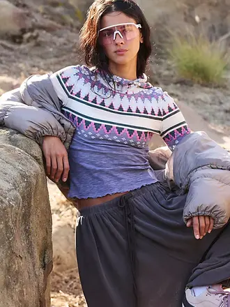 Free People Movement Printed Breathe Wasy L/S