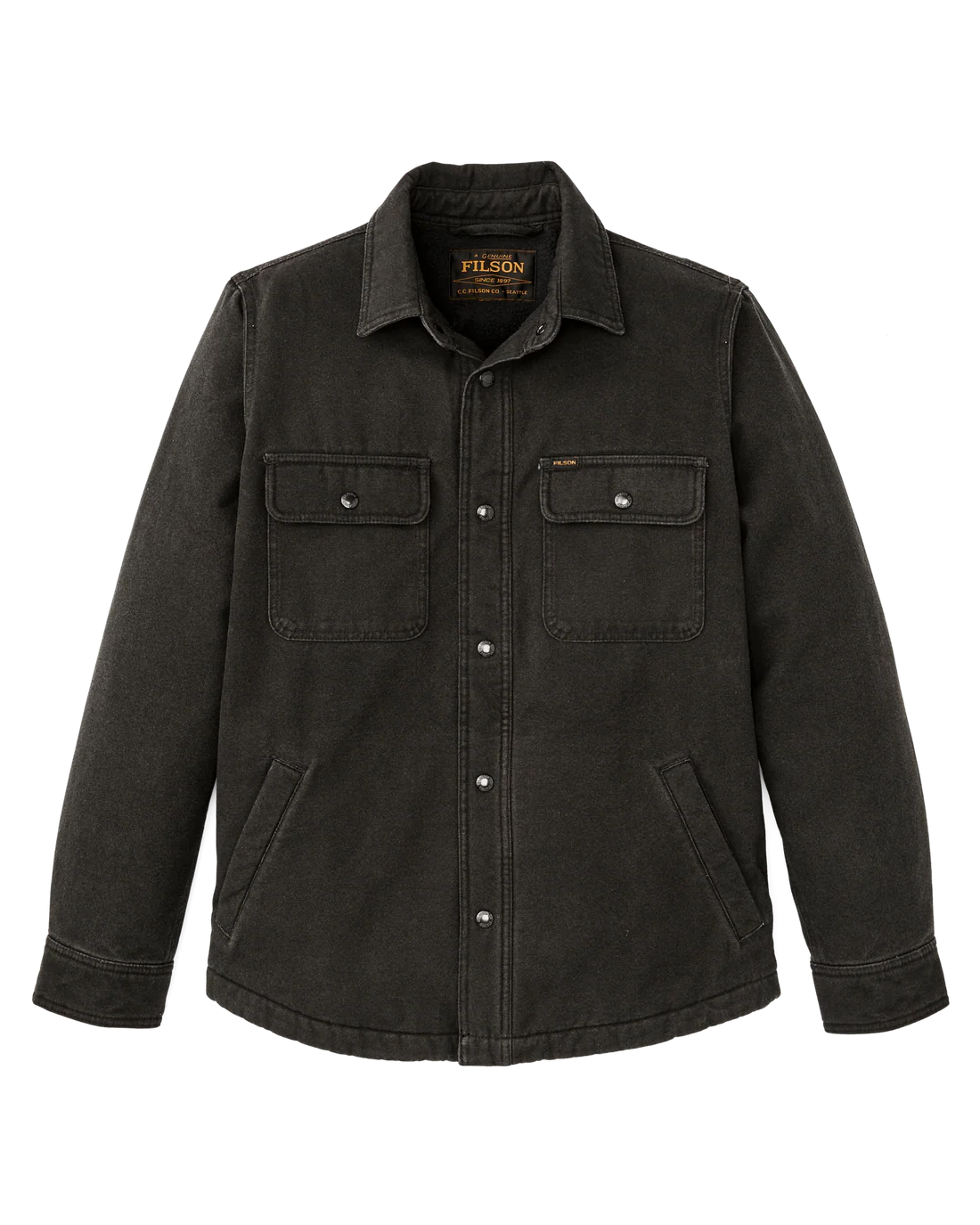 極美品 FILSON FLEECE LINED JAC-SHIRT S 濃紺 Filson Fleece Lined Shirt Dark Navy - Terraces Menswear