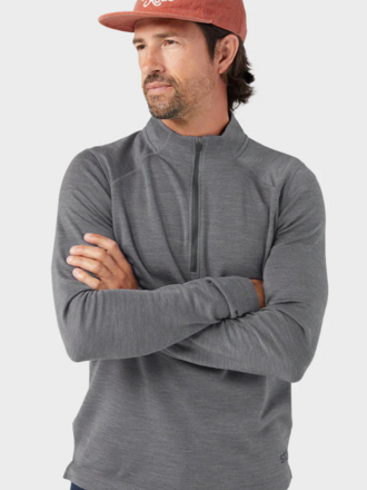 Stio Basis Peak Wool Midweight Half Zip '25 Mens