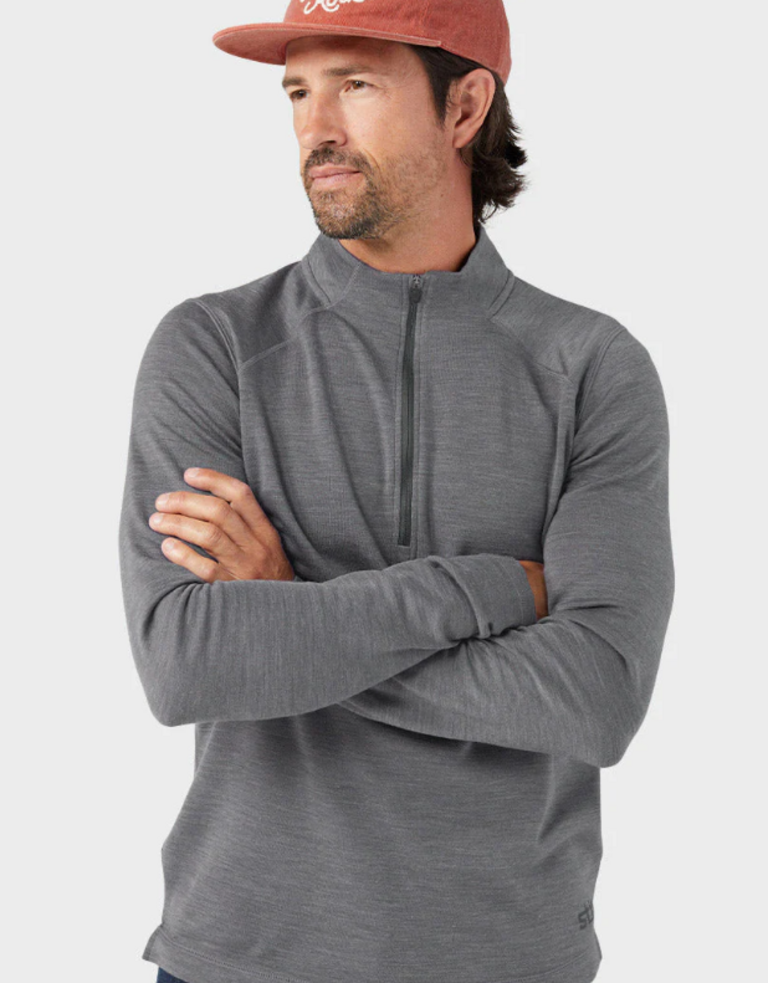 Stio Basis Peak Wool Midweight Half Zip '25 Mens