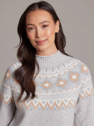 Alashan Cashmere Merino Vail Fair Isle Raglan
