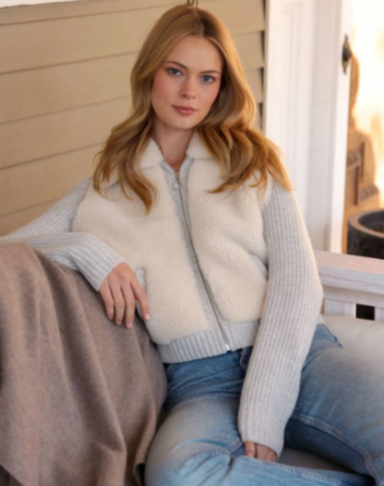 Alashan Cashmere Merino Moxie Sherpa Full Zip