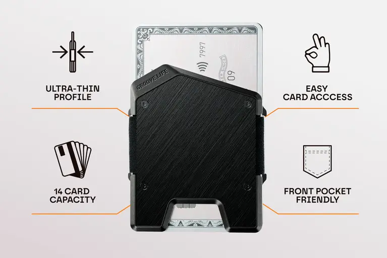 Groove Life Groove Stealth Wallet - Carbon