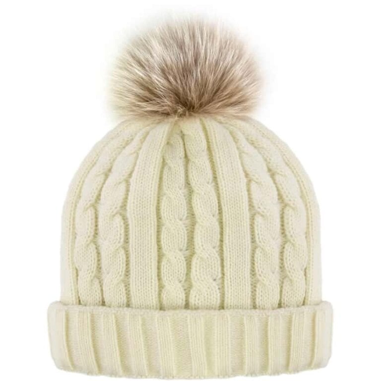 Mitchies Matchings Cable Knit With Fleece Beanie