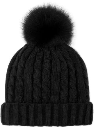 Mitchies Matchings Cable Knit With Fleece Beanie