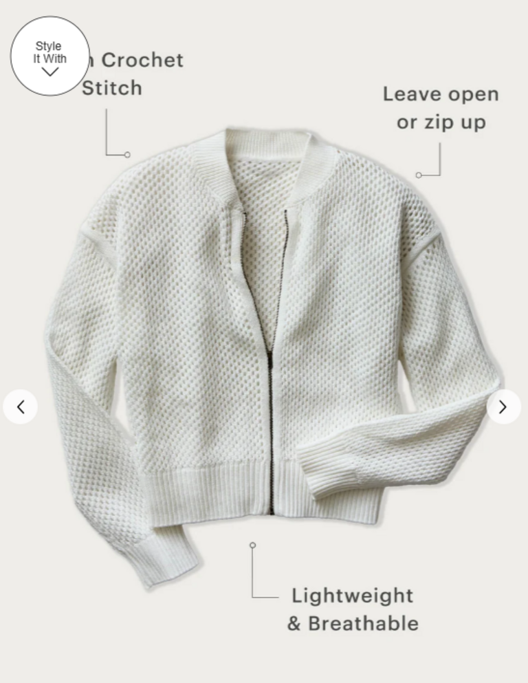 Carve Designs Presley Mesh bomber