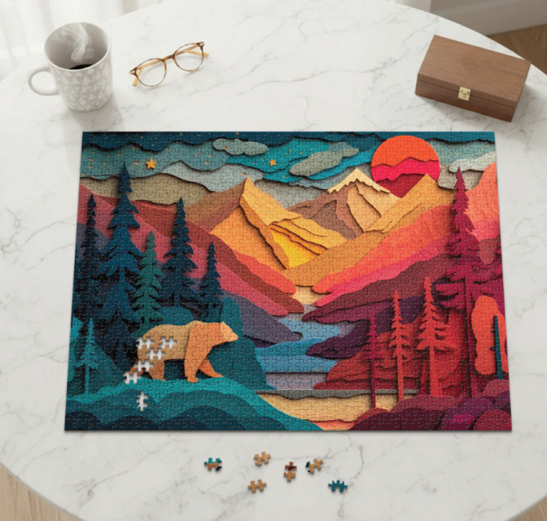 Finl Piece Puzzles Bear County Puzzle