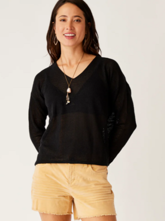 Carve Designs Zella Mesh Pullover