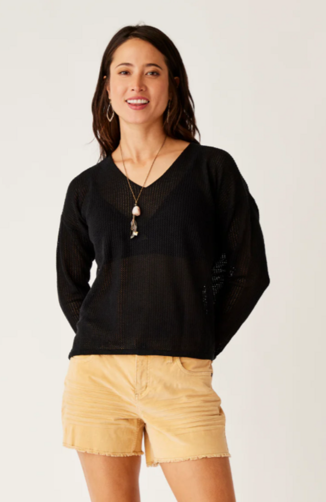 Carve Designs Zella Mesh Pullover