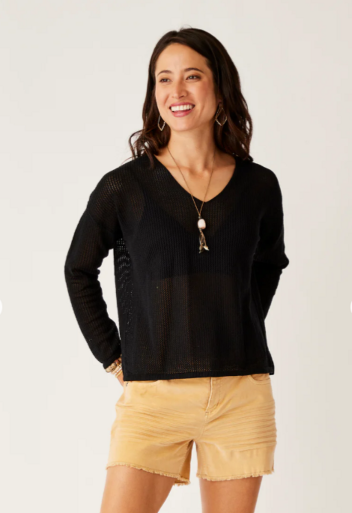 Carve Designs Zella Mesh Pullover