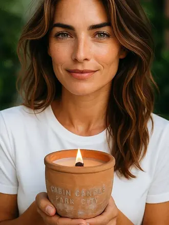 Cabin Candle Cabin Candel Burn and Grow