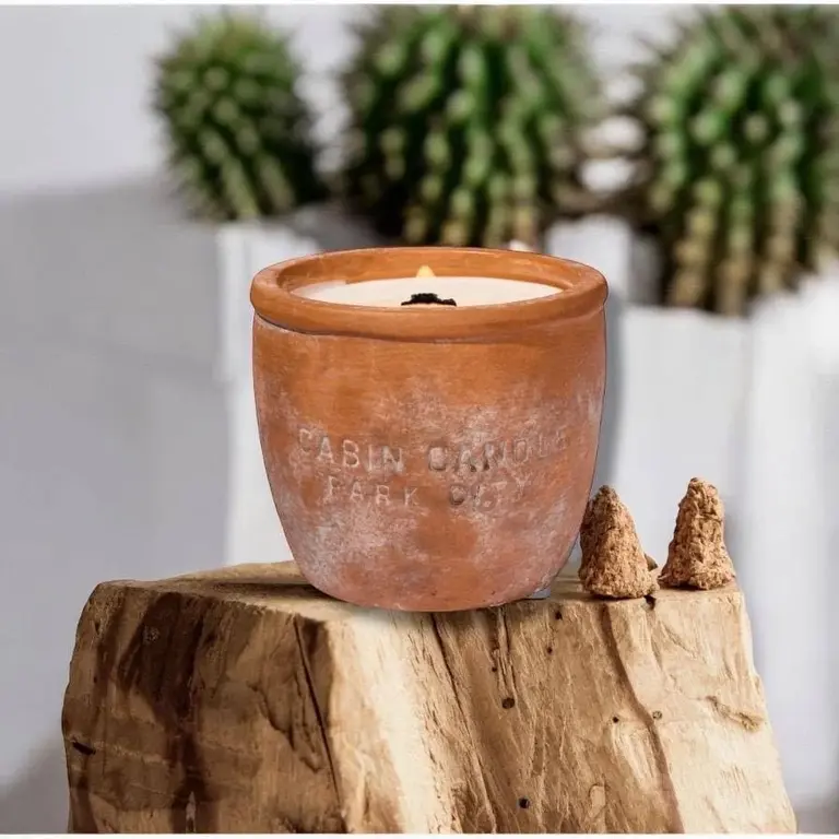 Cabin Candle Cabin Candel Burn and Grow