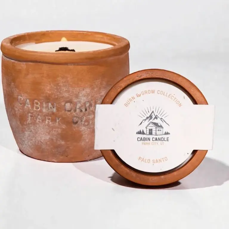Cabin Candle Cabin Candel Burn and Grow