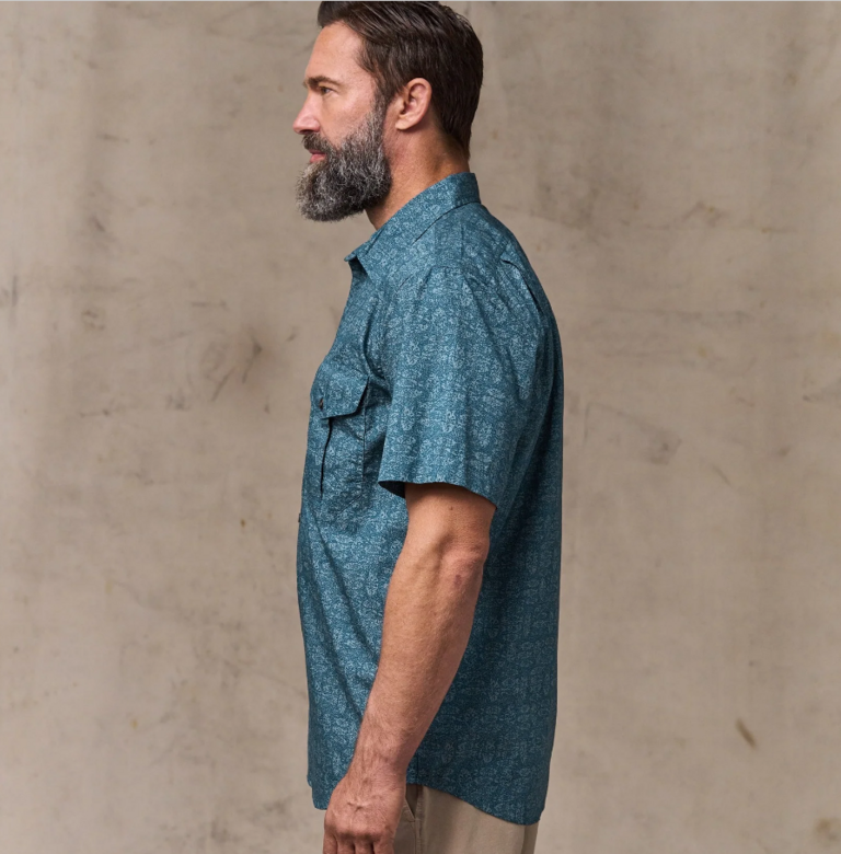 Filson Washed Short Sleeve Feather Cloth Shirt