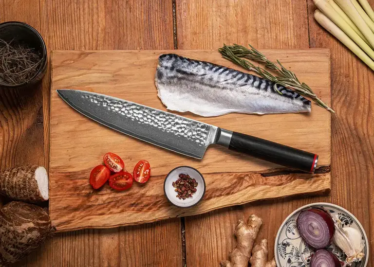 Kotai Gyuto Chef Knife 20 cm - Pakka Damascus Collection