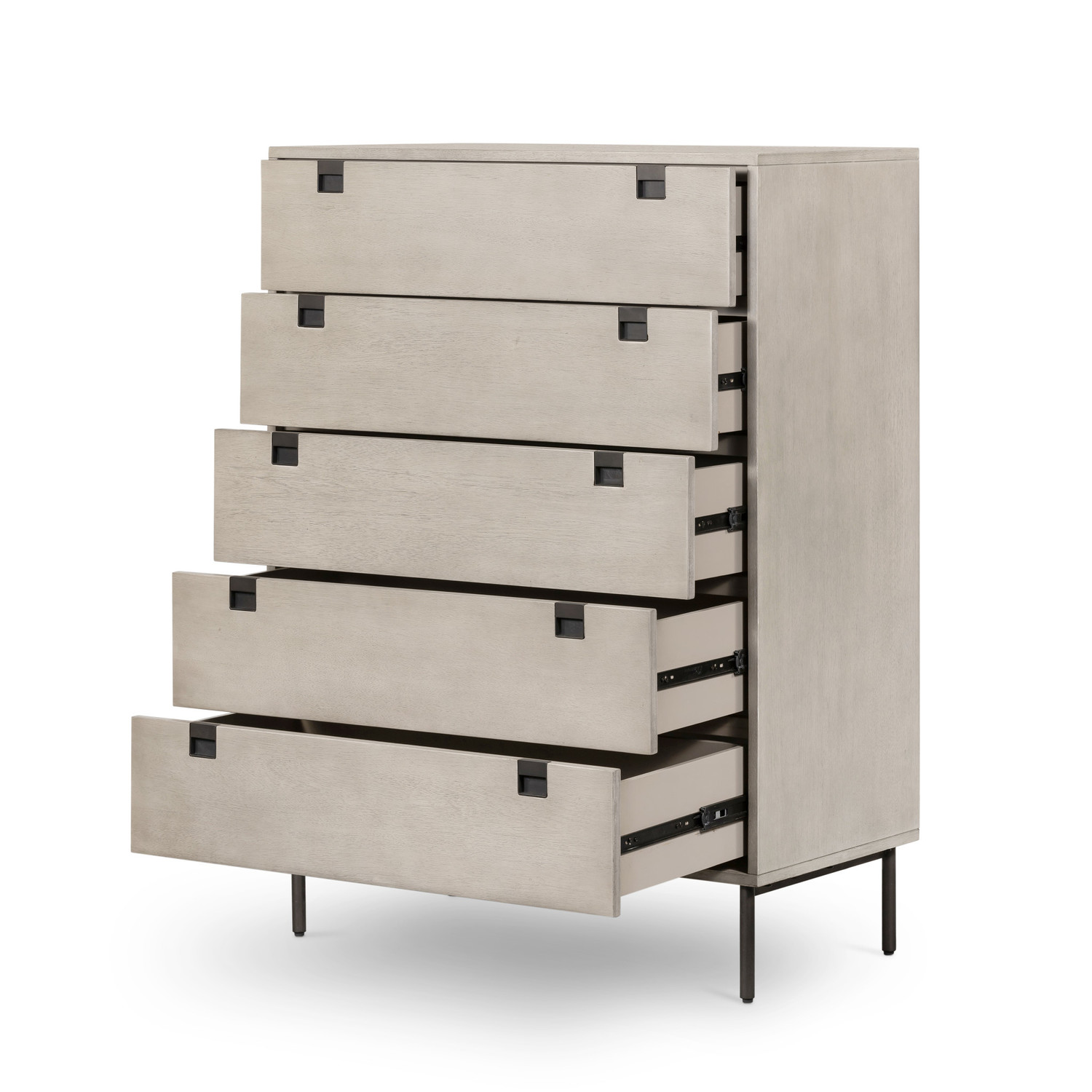 Carly 5 Drawer Dresser Grey Wash Theory At Home
