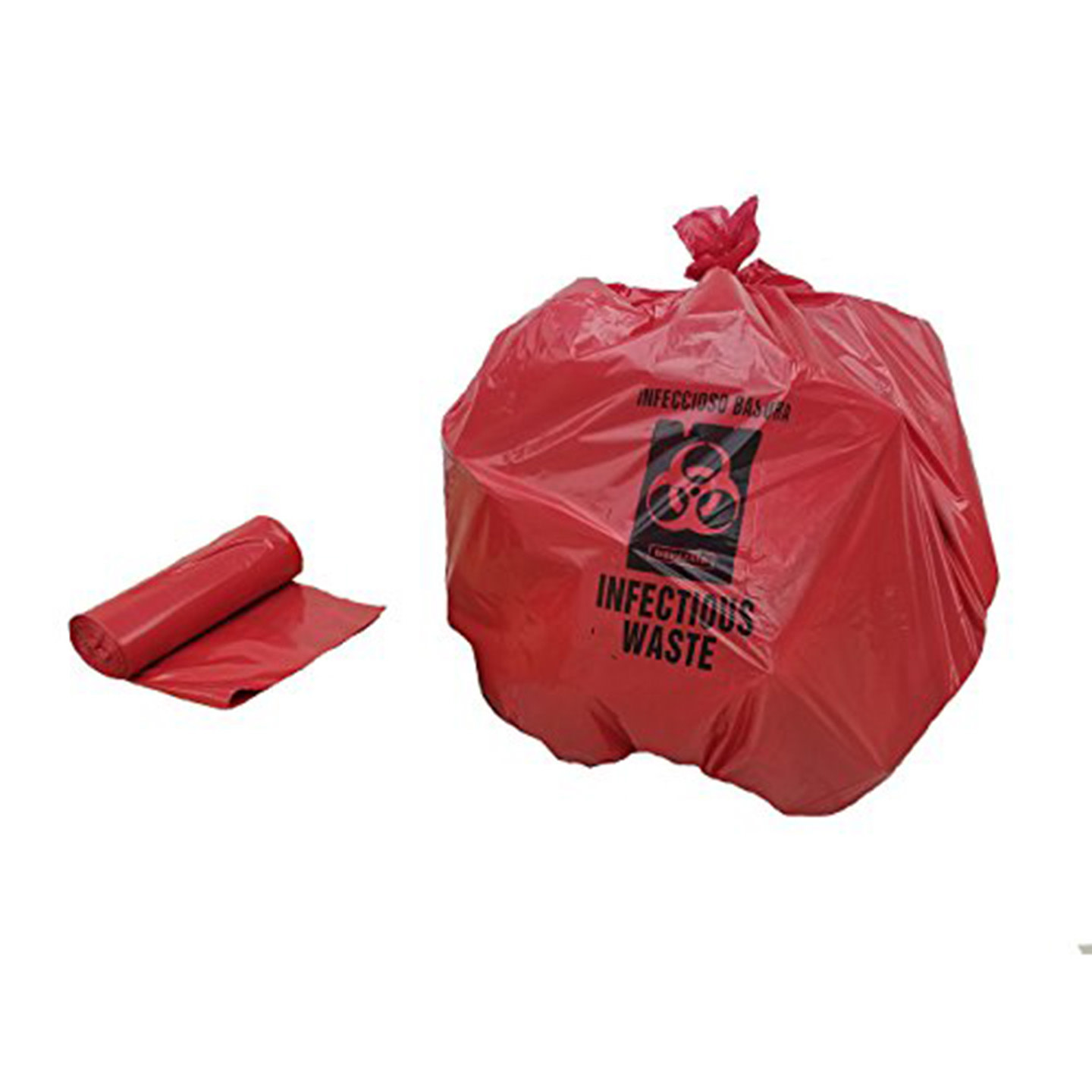 Bio Hazard Bag 1 Gal Red Rl/20 Unified Fire Authority