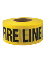Barrier Tape 4'' Yellow Fire Line