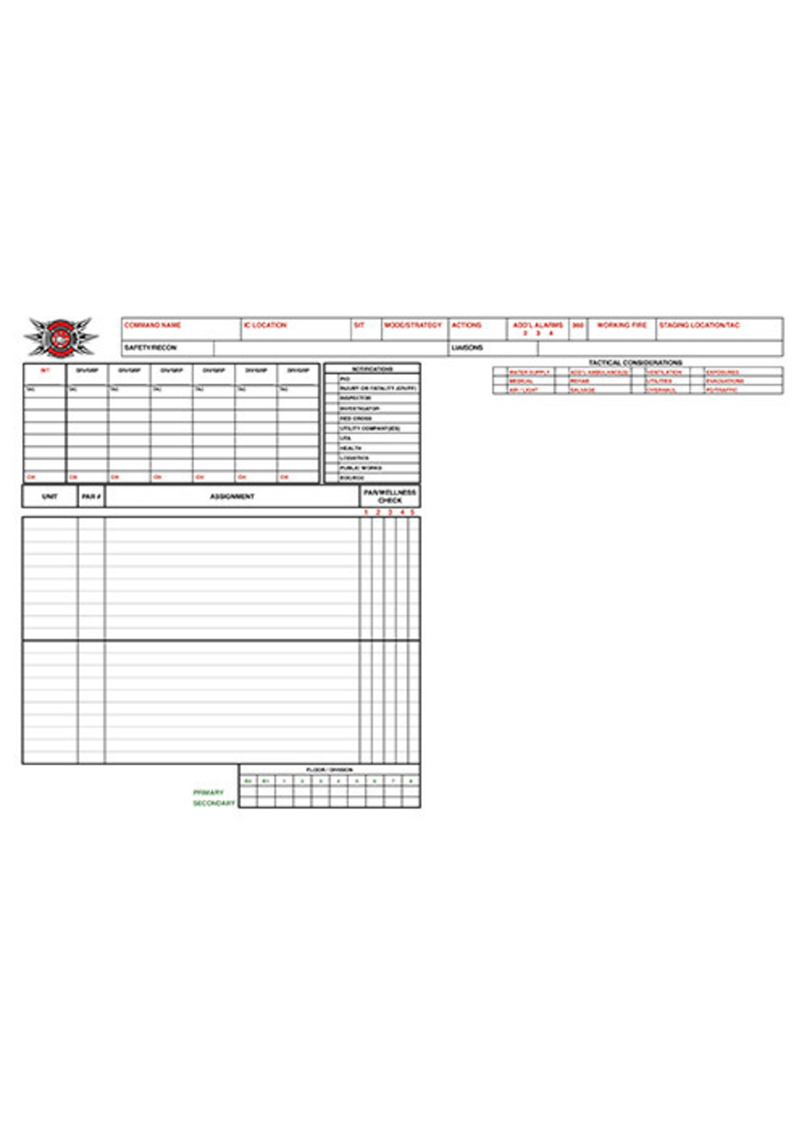 Ics Worksheet Pad (25 Sheets)