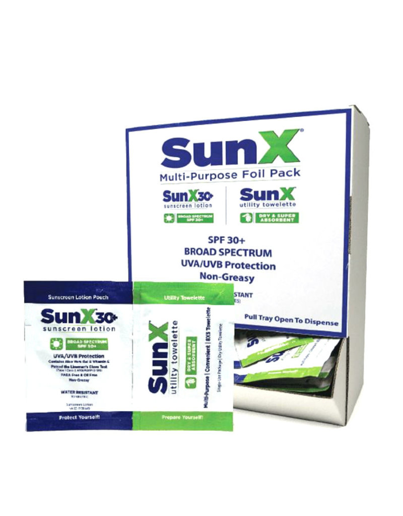 SunX Sunscreen Towelette 25/Bx Unified Fire Authority
