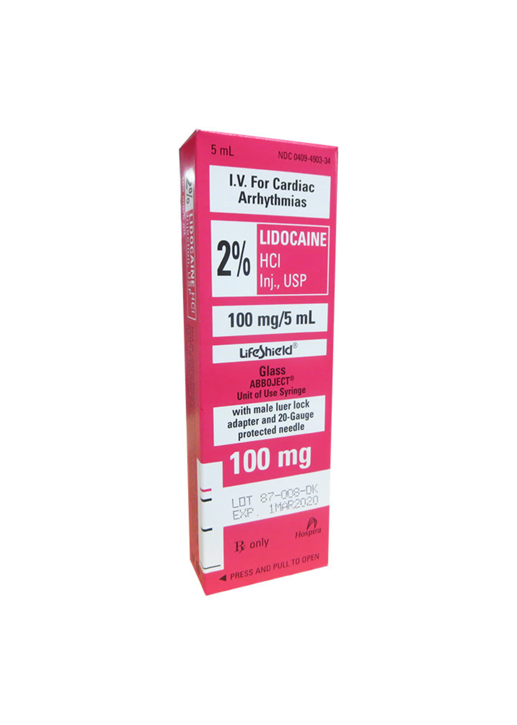 Lidocaine 2% 100mg/5mL single