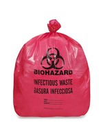 Red BioHazard Bag 18 Gal. (Case/100)