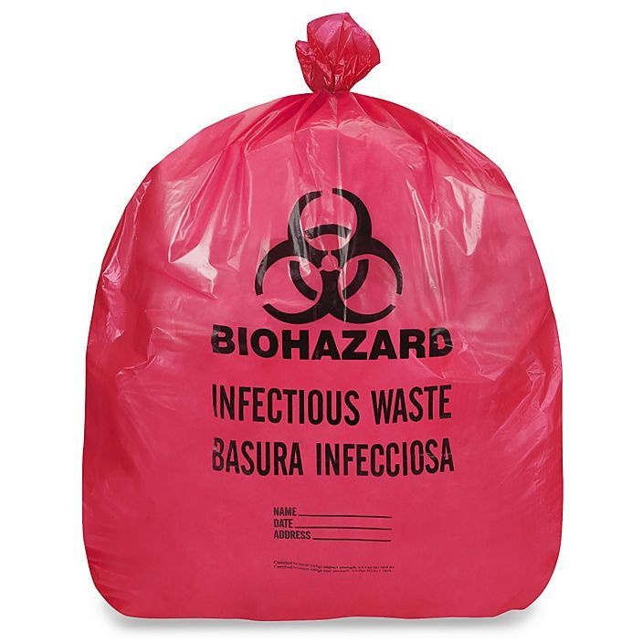 Red BioHazard Bag 18 Gal. (Case/100) Unified Fire Authority